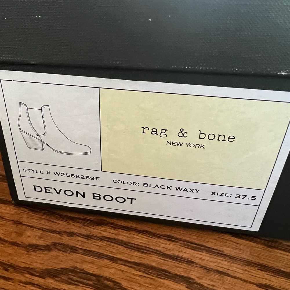 Rag & Bone Devon Bootie (37.5). Original Show Box… - image 5